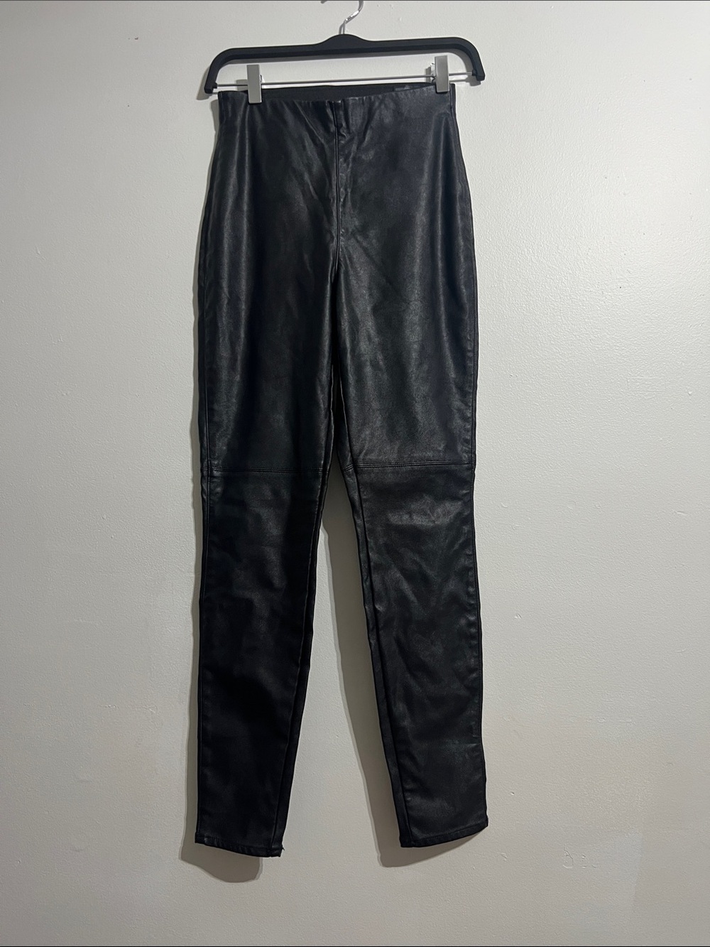 Divided Black Faux Leather Leggings